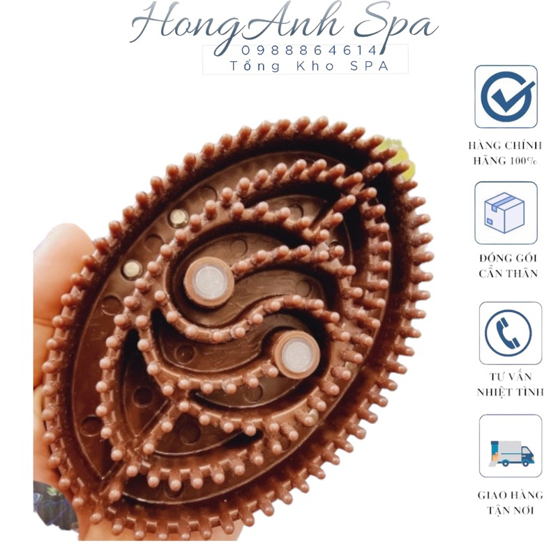 Bàn Chà Massage Giảm Mỡ Bụng Đánh Tan Mỡ Chất Liệu Silica Gel Có Nam Châm Với Răng Lược Chải Dày Giúp Giảm Béo Hiệu Quả