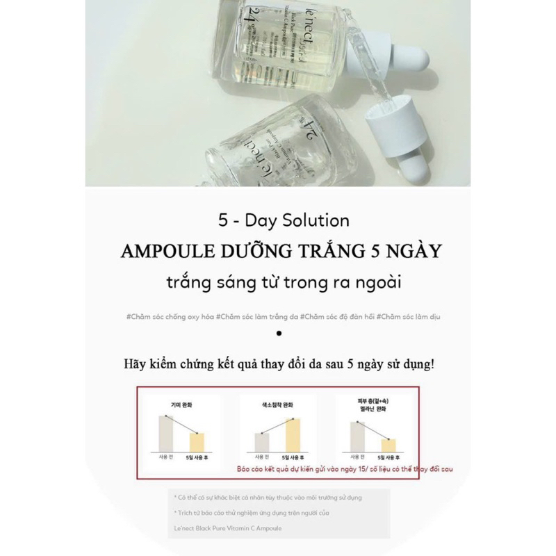 Le’nect Tinh chất vitamin C  tặng 1 mặt nạ