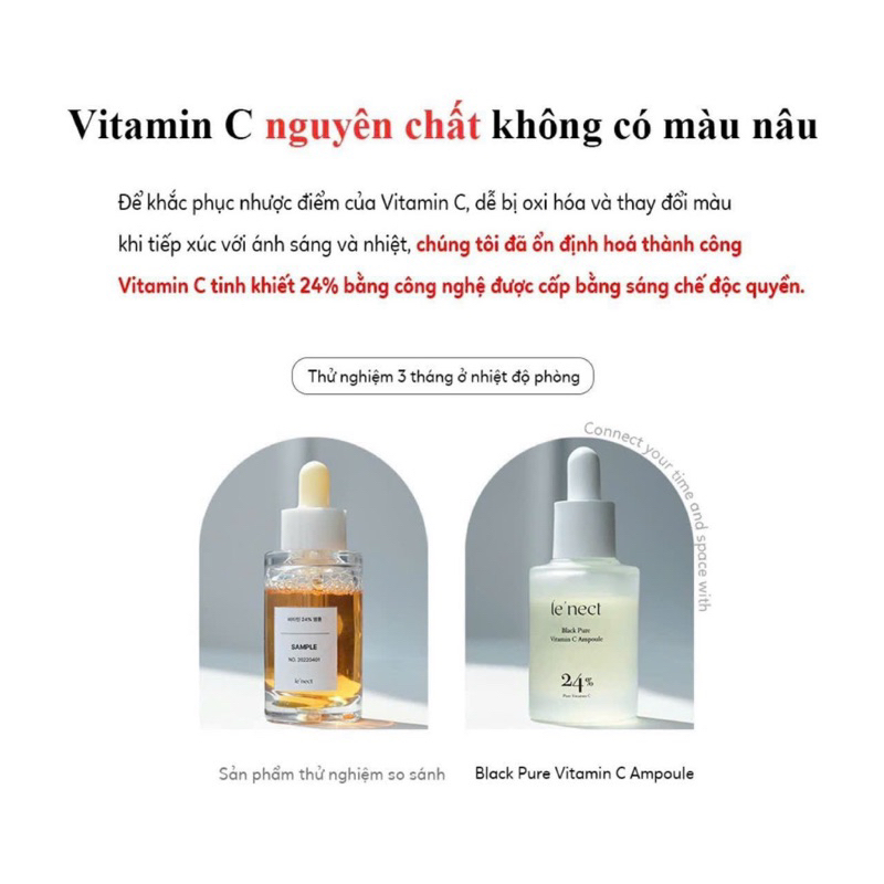 Le’nect Tinh chất vitamin C  tặng 1 mặt nạ