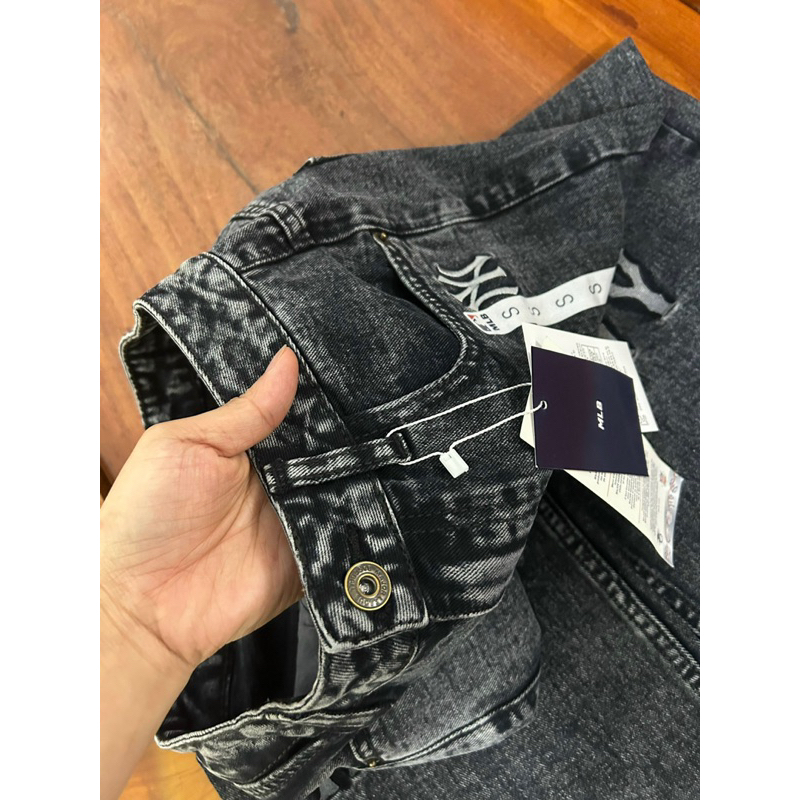 Quần jeans MLB thêu logo full quần hack chân màu siêu đẹp
