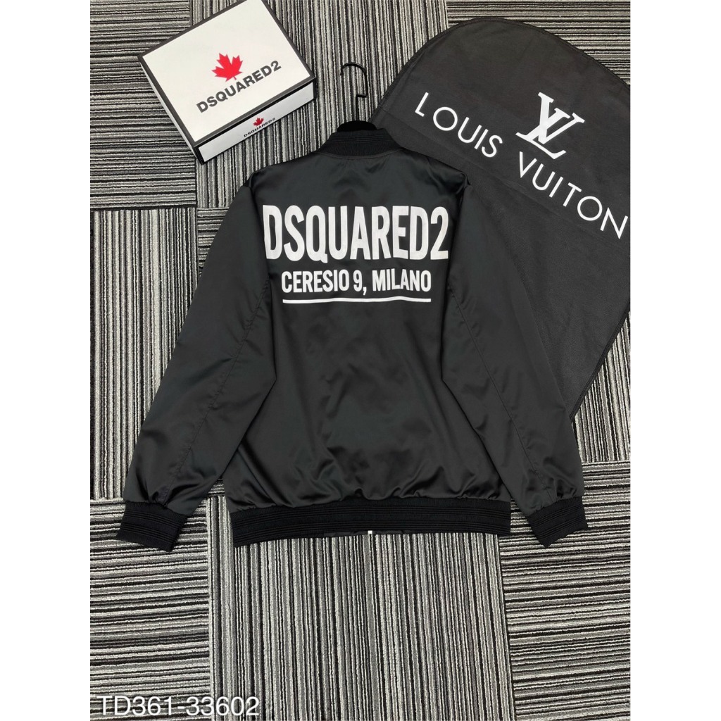 Áo khoác nam DSQ in chữ lưng Hot Hit-Áo Gió nam cực chất