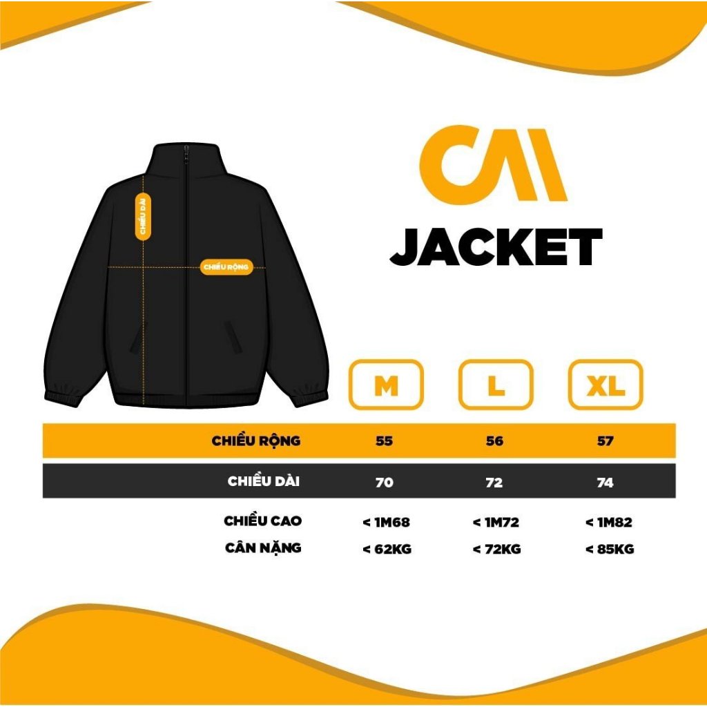 Áo khoác dù nhám có mũ 3 phom rộng unisex CAPMAN màu xám