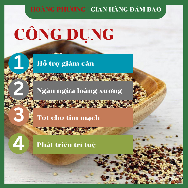Hạt Diêm Mạch 3 Màu Nhập Khẩu Mỹ  500G Quinoa Mix Organic *FREESHIP* Hạt Diêm Mạch Mix Hữu Cơ Cho Bé Ăn Dặm