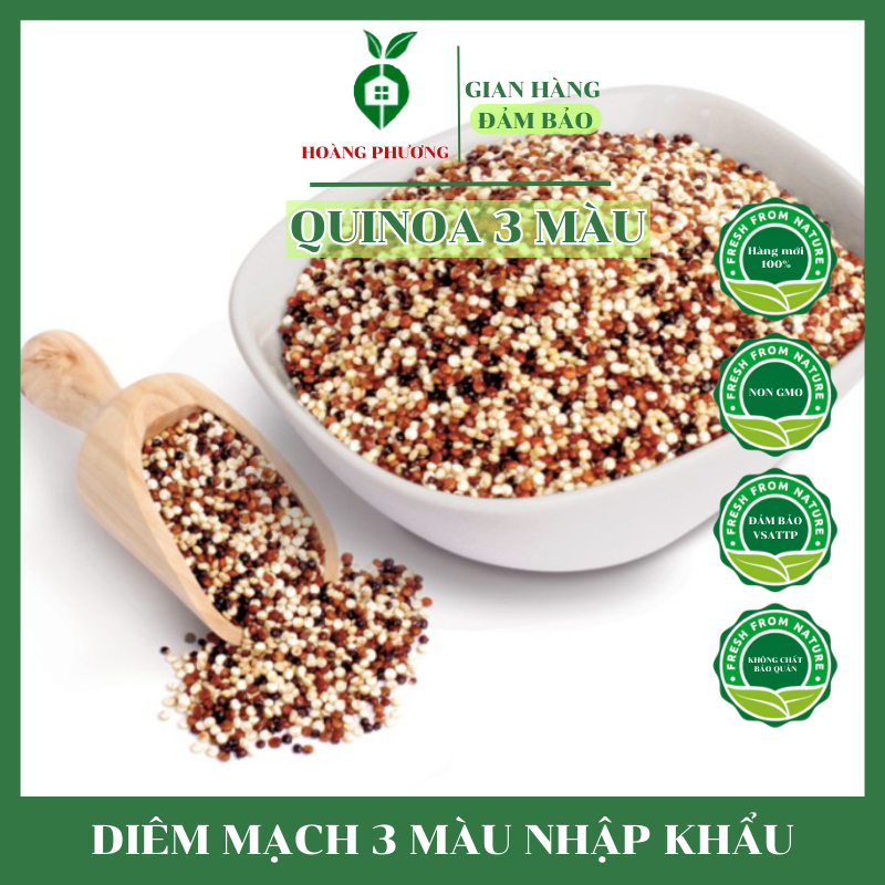 Hạt Diêm Mạch Quinoa 3 Màu Mỹ 500G - Hạt Quinoa Hạt Hữu Cơ Organic