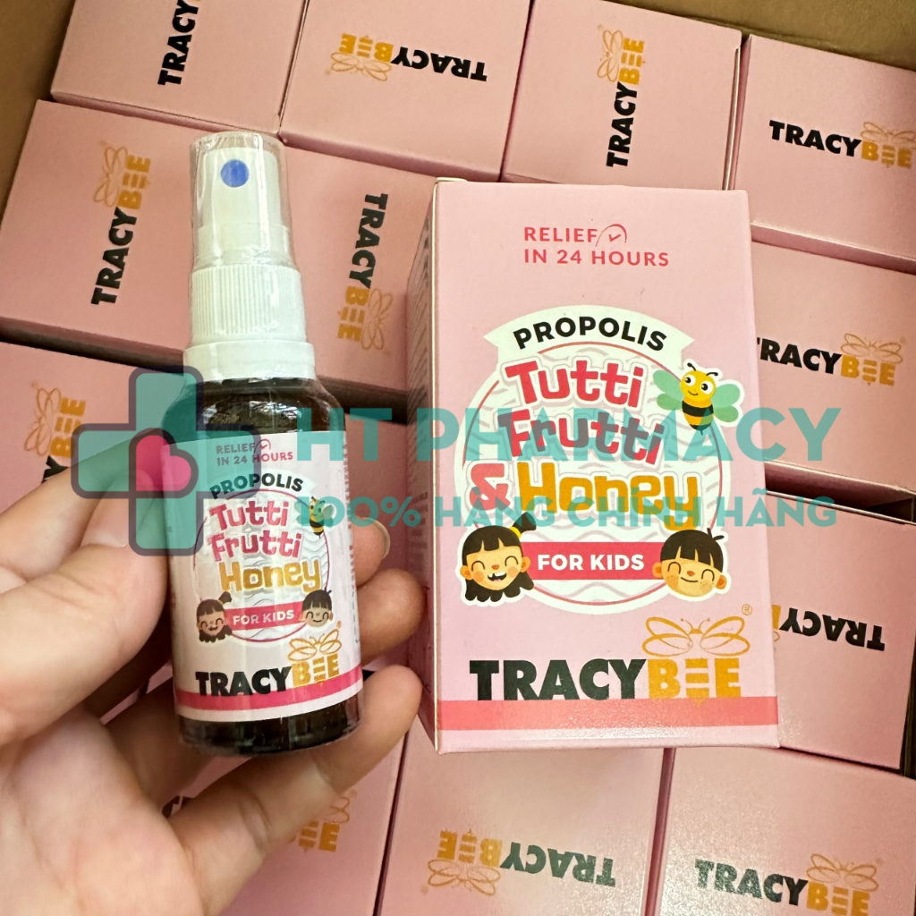 Xịt họng keo ong TracyBee - Keo ong TracyBee vị trái cây