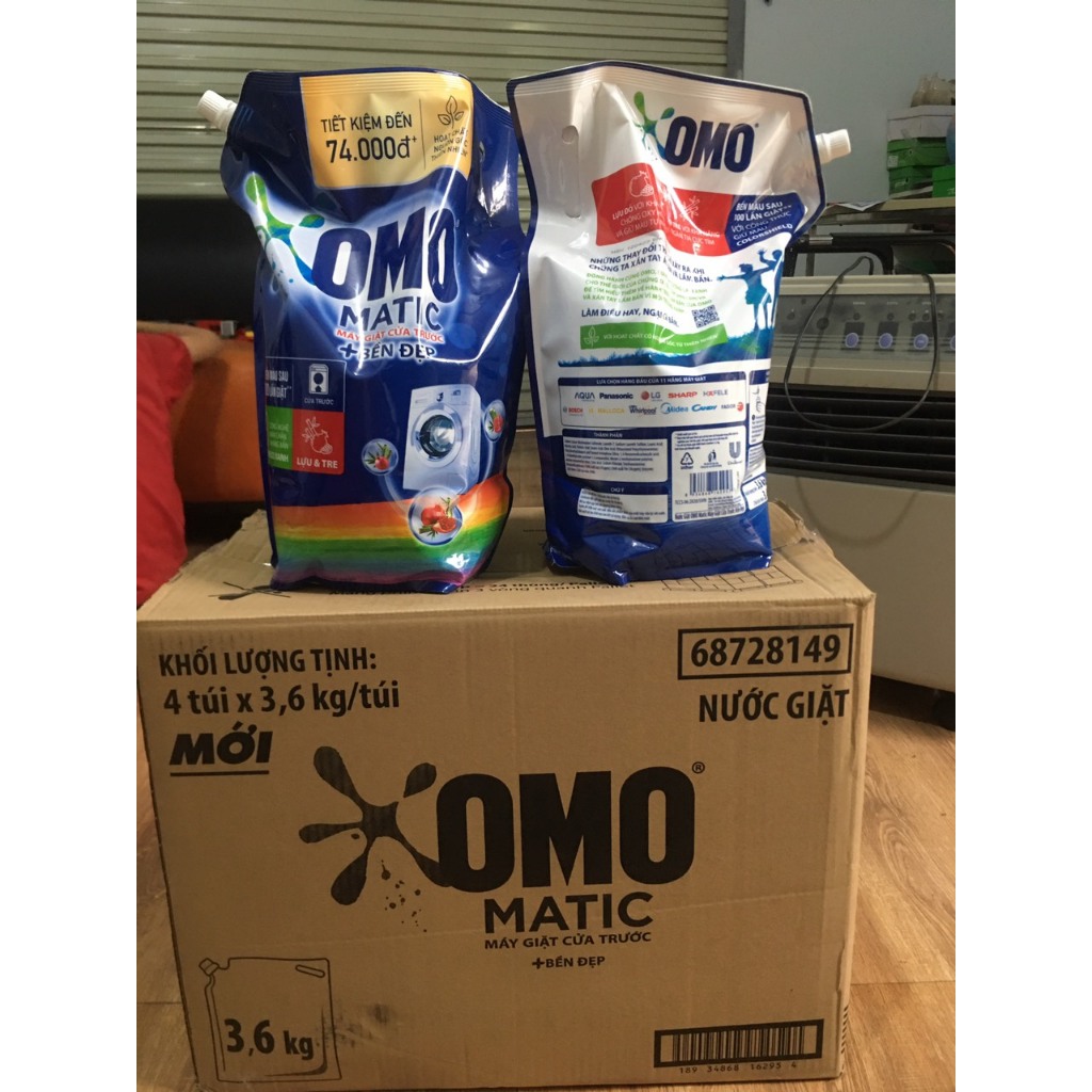 Nước Giặt OMO Matic Bền Đẹp Cửa trước 3.6kg
