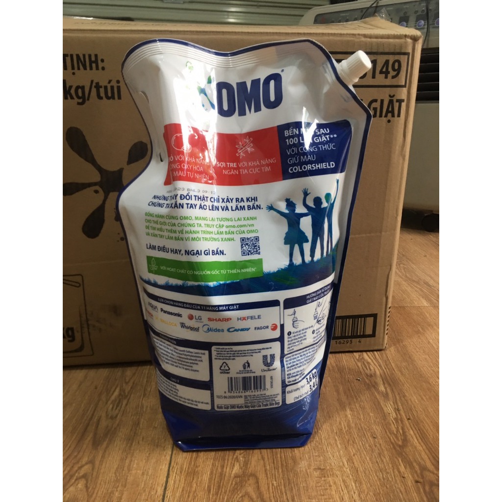 Nước Giặt OMO Matic Bền Đẹp Cửa trước 3.6kg