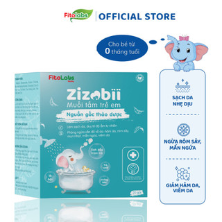 {MUA 1 TẶNG 1} Muối Tắm Thảo Dược Zizobii FITOLABS Giúp Làm Sạch Da, Dưỡng Ẩm Tự Nhiên, Kháng Khuẩn, An Toàn Hộp 20 gói