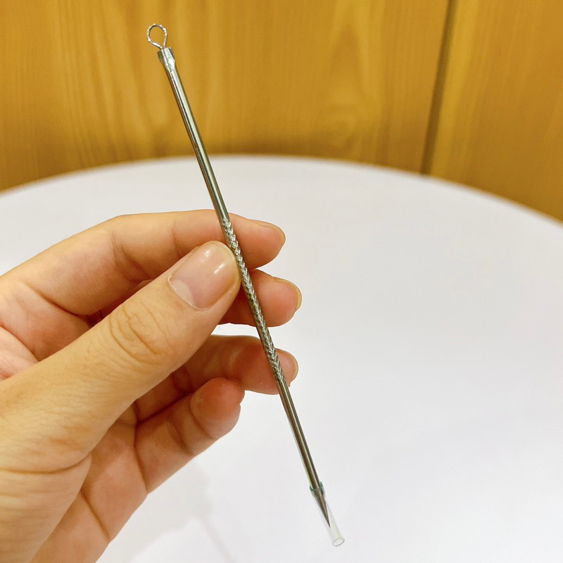 Que Nặn Mụn 2 Đầu Cao Cấp Inox 8cm