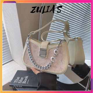 Túi kẹp nách nữ khoá sập phối màu sang trọng Zuliashop8386