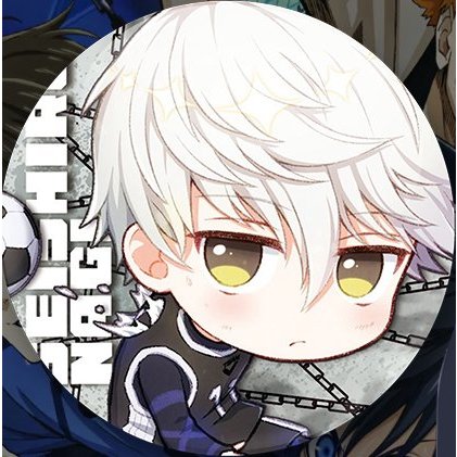 Huy hiệu BLUE LOCK ver NỀN XÍCH in hình anime chibi quà tặng xinh xắn độc đáo ghim cài áo cặp sách