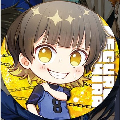 Huy hiệu BLUE LOCK ver NỀN XÍCH in hình anime chibi quà tặng xinh xắn độc đáo ghim cài áo cặp sách