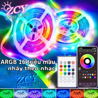 Đèn dây led ARGB 16 triệu màu 20M 10M 5M điều khiển bằng điện thoại, nháy theo nhạc, trang trí phòng