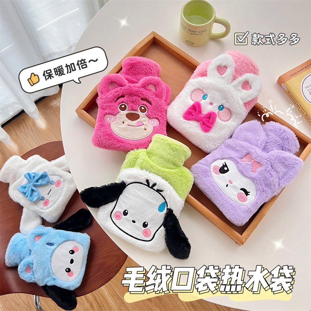 Túi chườm nóng đau bụng kinh 500ml phiên bản thỏ hồng, món quà ý nghĩa tặng bạn gái