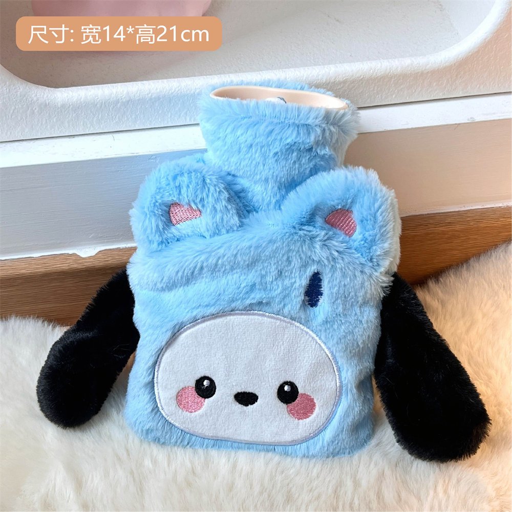 Túi chườm nóng đau bụng kinh 500ml phiên bản thỏ hồng, món quà ý nghĩa tặng bạn gái