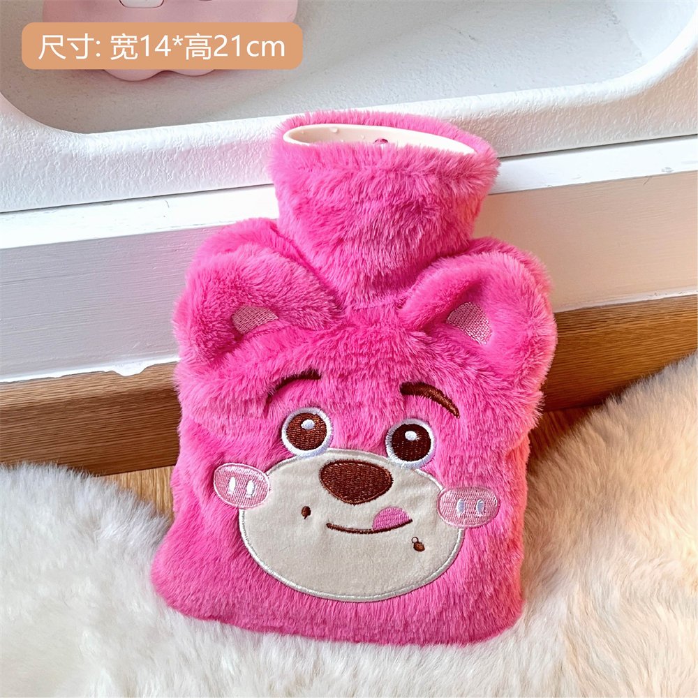 Túi chườm nóng đau bụng kinh 500ml phiên bản thỏ hồng, món quà ý nghĩa tặng bạn gái