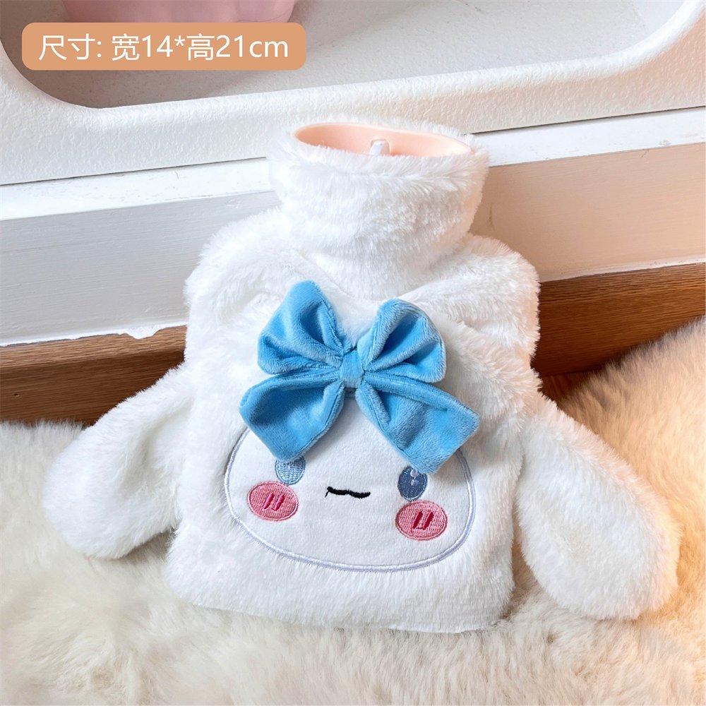 Túi chườm nóng đau bụng kinh 500ml phiên bản thỏ hồng, món quà ý nghĩa tặng bạn gái