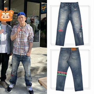 Designed Jeans - Quần jeans ống suông unisex streetwear 2023