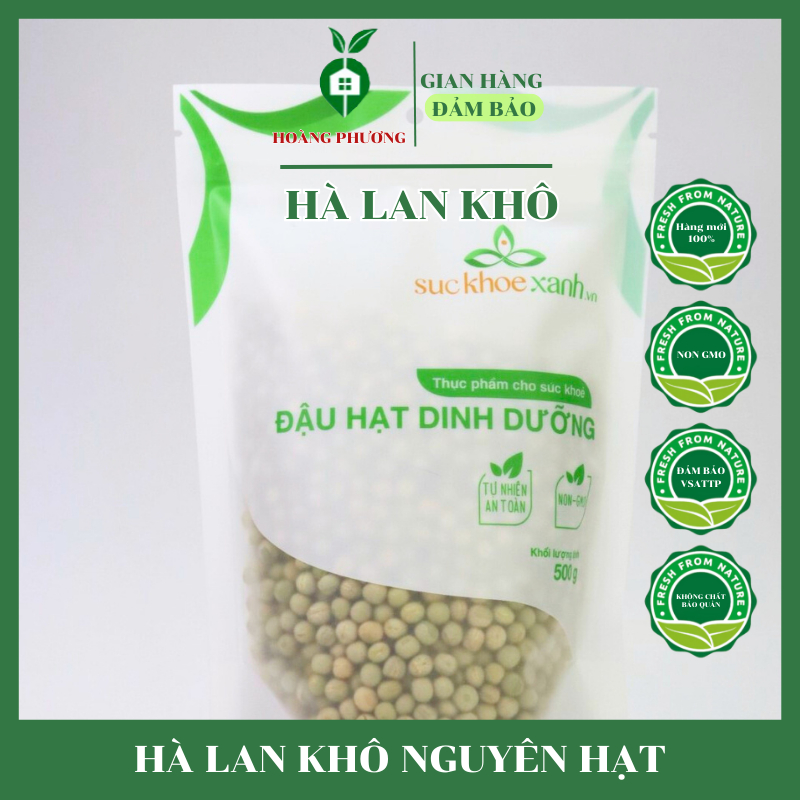 Đậu Hà Lan Khô Hàng Nhập Mỹ 500Gr 💝FREESHIP💝 Dau Ha Lan Sấy Khô Nhập Khẩu USA