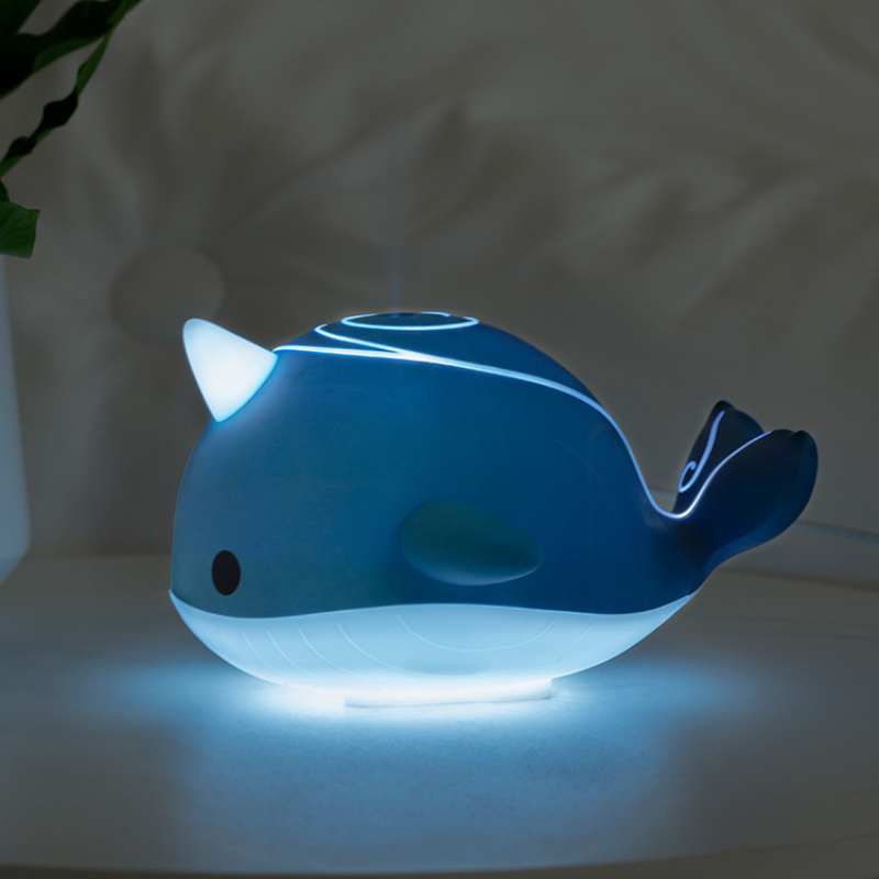 Cá Voi Máy Phun Sương Tạo Ẩm Có Đèn Ngủ Genshin Impact