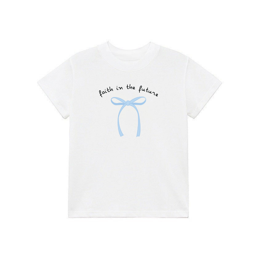 Áo Thun Form Fit Mẫu Nơ Faith In The Future. Áo Baby Tee Chất Cotton Co Giãn | BigBuy360 - bigbuy360.vn