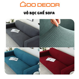 Bọc ghế sofa vải nhung gân, bọc sofa đơn, sofa chữ L dày dặn co giãn mềm mại - GOO Decor