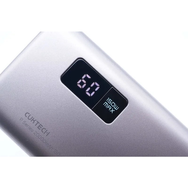 Sạc Dự Phòng Cuktech PB200P 20000mAh 2C1A 150W PD 3.1 PPS5A QC Mi Turbro Charger 120W - Chính Hãng