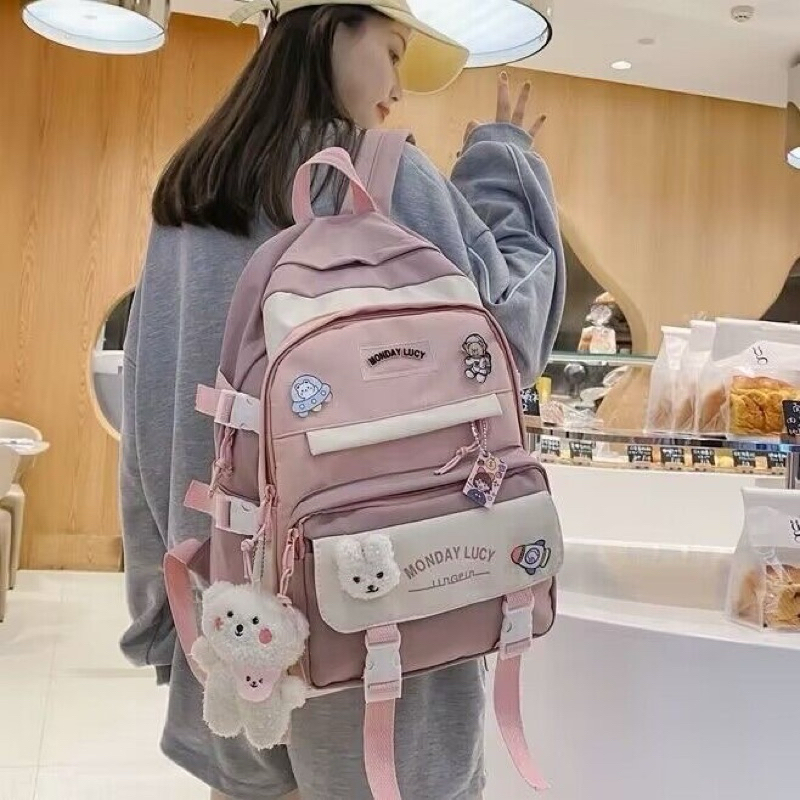 Balo Cute Phong Cách Đi Học Dành Cho Học Sinh,Sinh Viên🥰🥰🥰Balo Bealux Siu Cuteeeee_41_