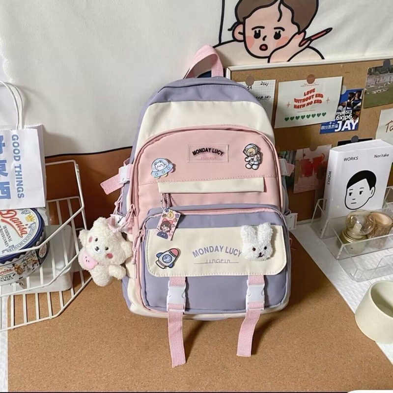 Balo Cute Phong Cách Đi Học Dành Cho Học Sinh,Sinh Viên🥰🥰🥰Balo Bealux Siu Cuteeeee_41_