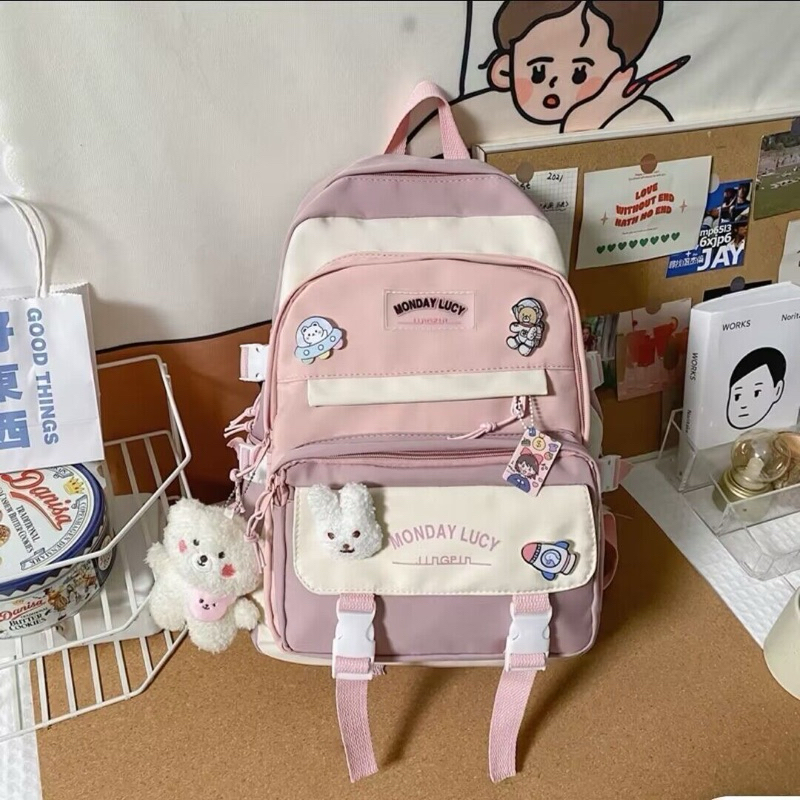 Balo Cute Phong Cách Đi Học Dành Cho Học Sinh,Sinh Viên🥰🥰🥰Balo Bealux Siu Cuteeeee_41_