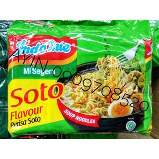 Mì nước indomie vị soto hương chanh - lốc 5 gói