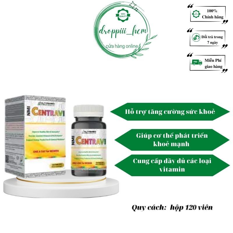 Thực phẩm bảo vệ sức khỏe NMI CENTRAVI (120 viên)