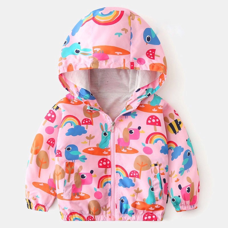 Áo khoác gió 2 lớp bé trai/bé gái Quảng châu cao cấp