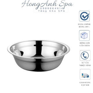 Bát Inox Rửa Mặt Dùng Trong Spa - size 24cm