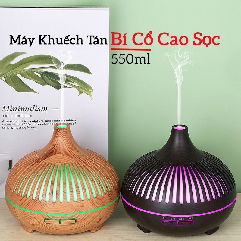 Máy xông tinh dầu, máy phun sương tạo ẩm KawaiMono dung tích 550ml tỏa hương thơm và giúp đuổi muỗi và côn trùng