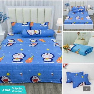 Bộ Chăn Hè ga gối Cotton Poly trần bông 3 lớp dày dặn l Combo Chăn hè 5 món siêu đẹp gá rẻ