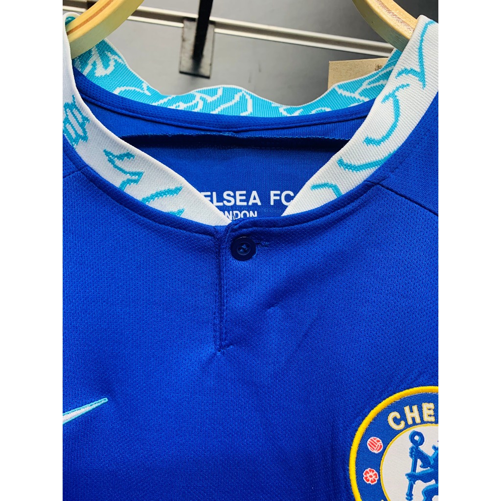 Set bộ quần áo bóng đá thể thao nam nữ clb Chelsea sân nhà 2022 vải thái mịn màu xanh