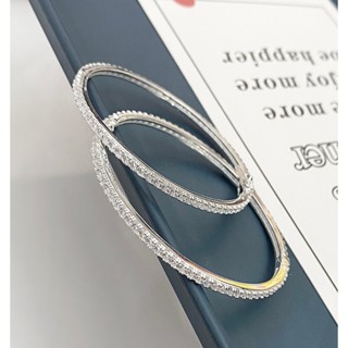 Vòng kiềng bạc đính đá full vòng HAS – HVK16