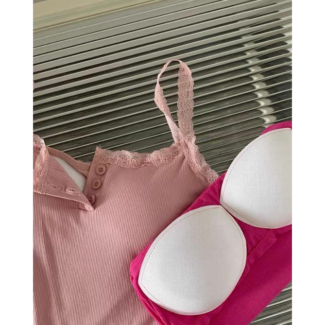 Áo 2 dây ren (có mút ngực