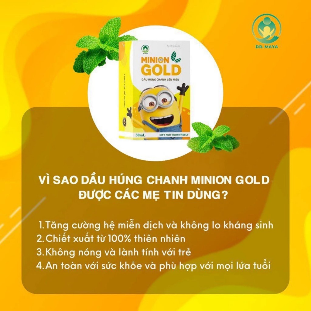 Tinh Dầu Húng Chanh Minion Gold 30ml