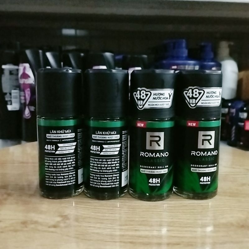 Lăn Khử mùi Romano 50ml classic khô thoáng vượt trội.