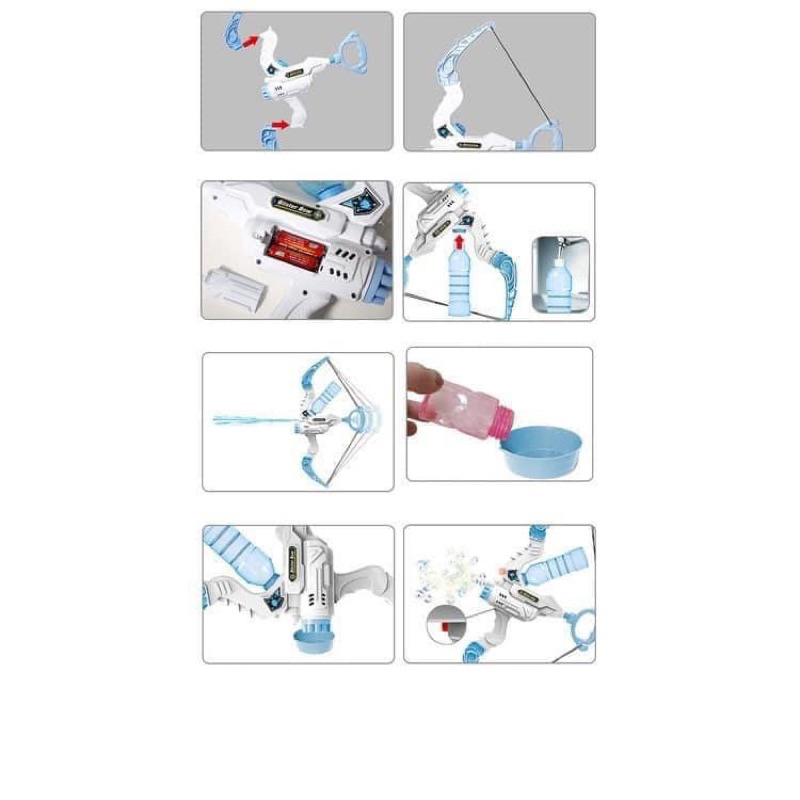 Đồ chơi Cung bắn nước và bong bóng xà phòng kiểu dáng Cung Thiên thần cho bạn trẻ - CÓ KÈM PIN❤️