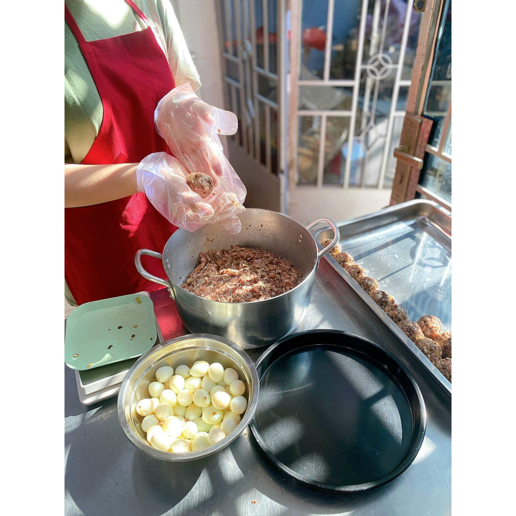 Bánh bao vỏ bột mì nguyên cám healthy nhân xá xíu phomai, bánh bao healthy, 222kcal/banh