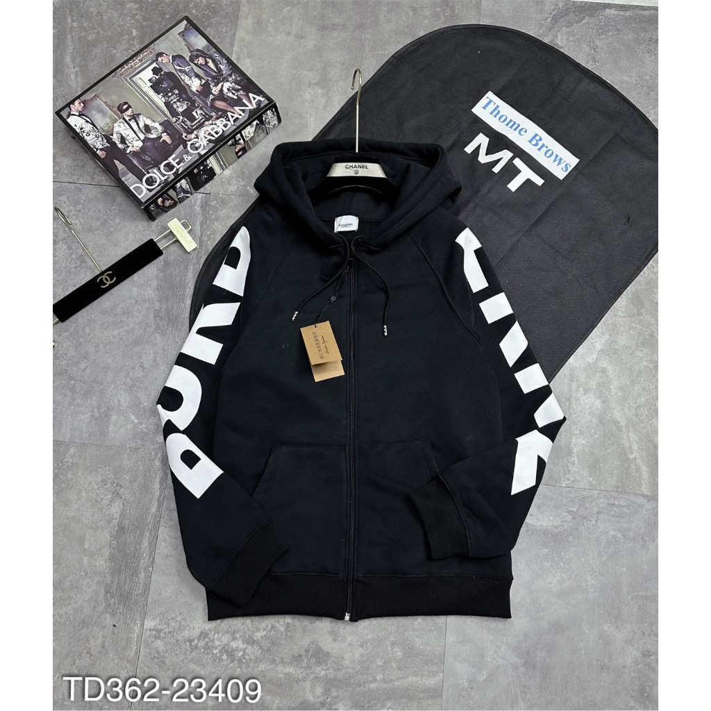 Áo Khoác Nam Có Mũ In Chữ BBR Siêu Đẹp - Áo Khoác Nam BBR In Chữ Viền Tay Hàng Cao Cấp