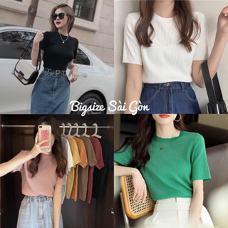  Áo Thun Gân Tăm 50 - 100Kg Bigsize Sài Gòn Dễ Thương - B.1073 