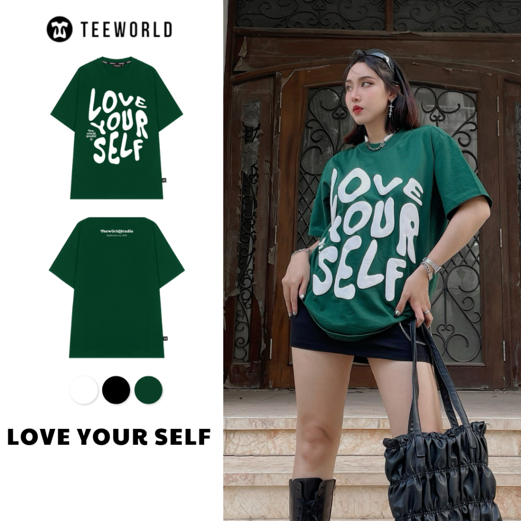 Áo Thun Local Brand Teeworld Love Yourself Premium T-shirt Nam Nữ Form Rộng Unisex
