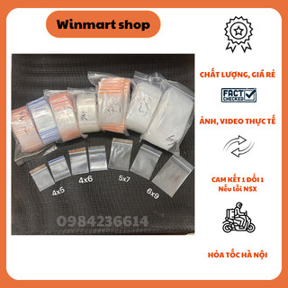 Gói 100 chiếc túi zip mini loại dầy hàng đẹp size to winmart