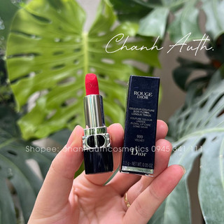 Son Di.or mini son môi thỏi lì Dl.OR Limited Rouge velvet 999
