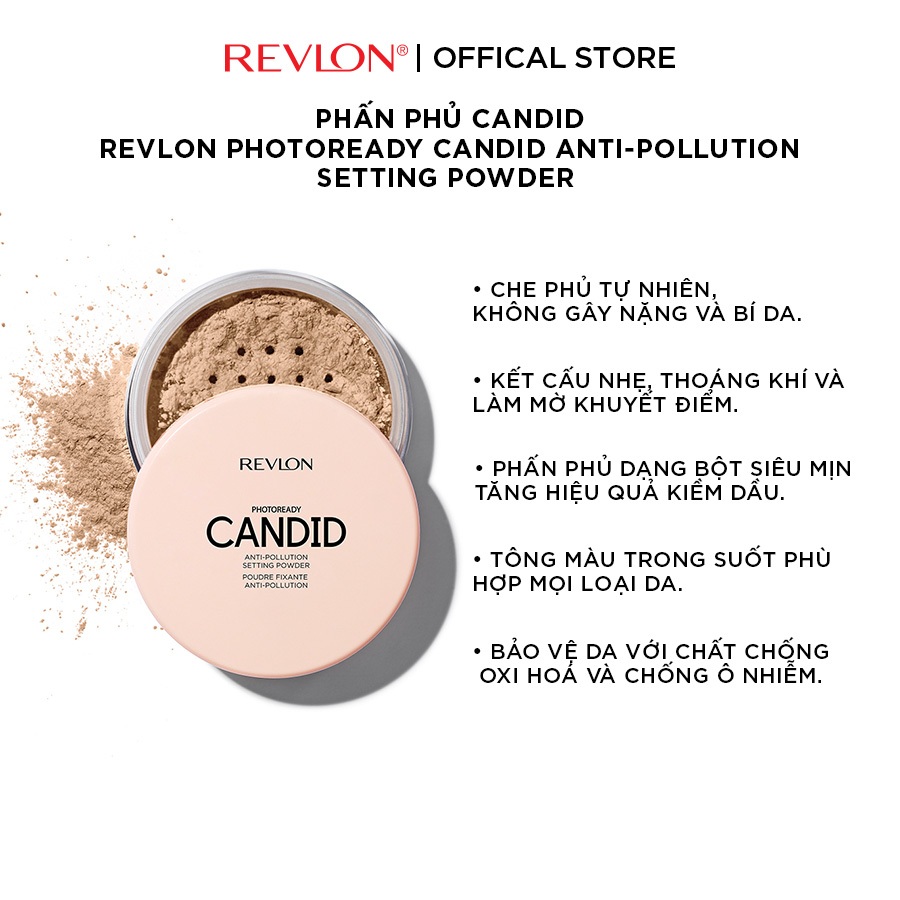 [Độc Quyền Tết] Combo Phấn Phủ Bảo Vệ Da Candid Và Kem Nền Makeup Combination/Oily 24H SPF 15 Revlon - Set 4.4