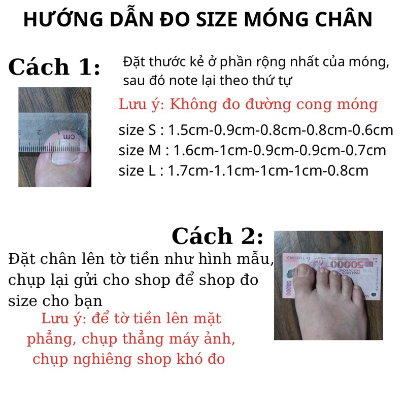 Móng úp chân vẽ thủ công nhà Beannail kèm keo&dũa - B751